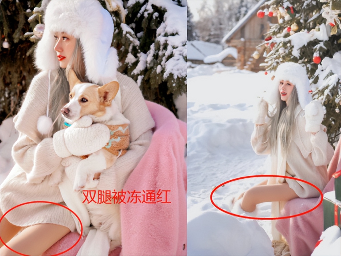 蒋丽莎零下20度秀美腿被冻通红,小腹凸起疑怀5胎,陈浩民哈哈笑