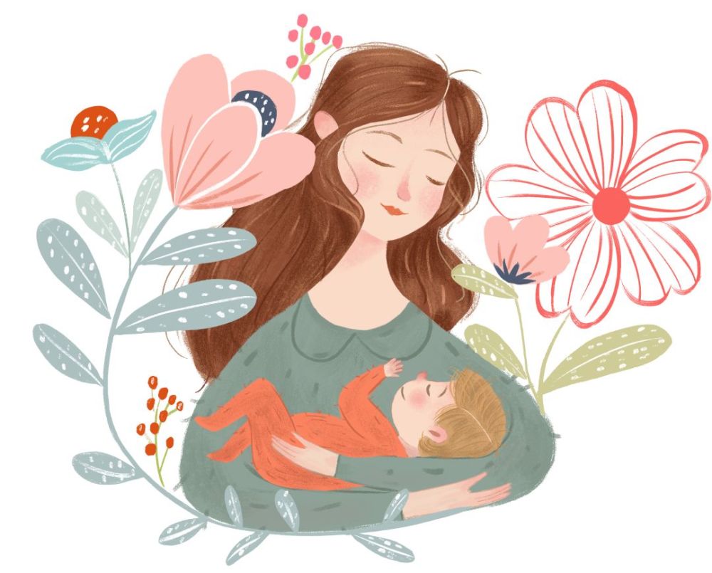 看着妈妈挡在孩子面前的身影,心里感到一阵温暖.