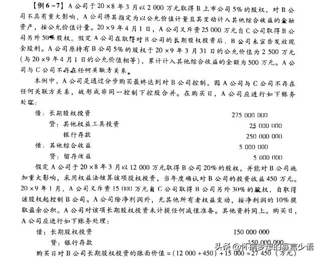 CPA《会计》教材例题（6-10章）