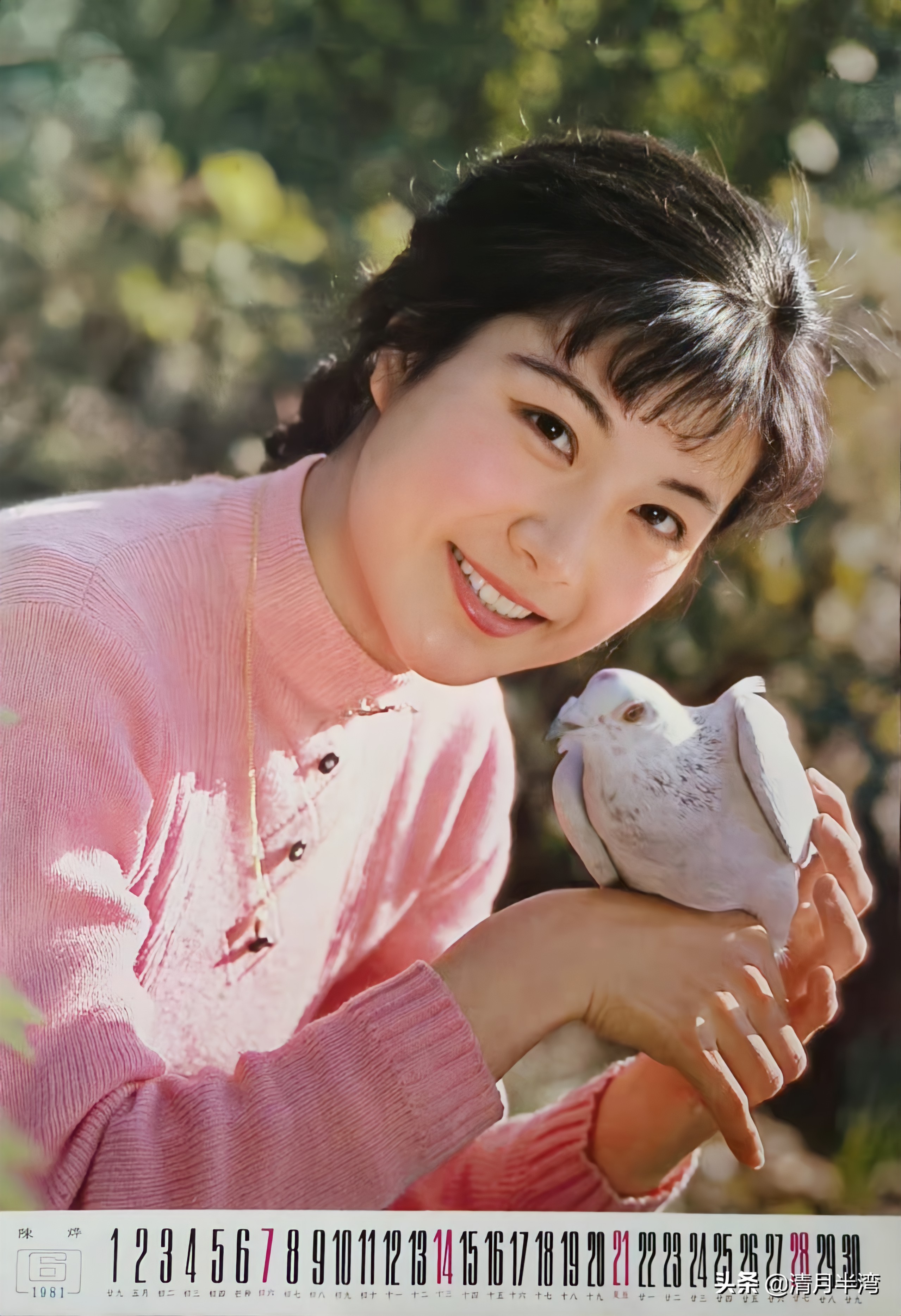 80年代父辈迷恋的挂历女神，原汁原味天然美，竟找不出一个重样的