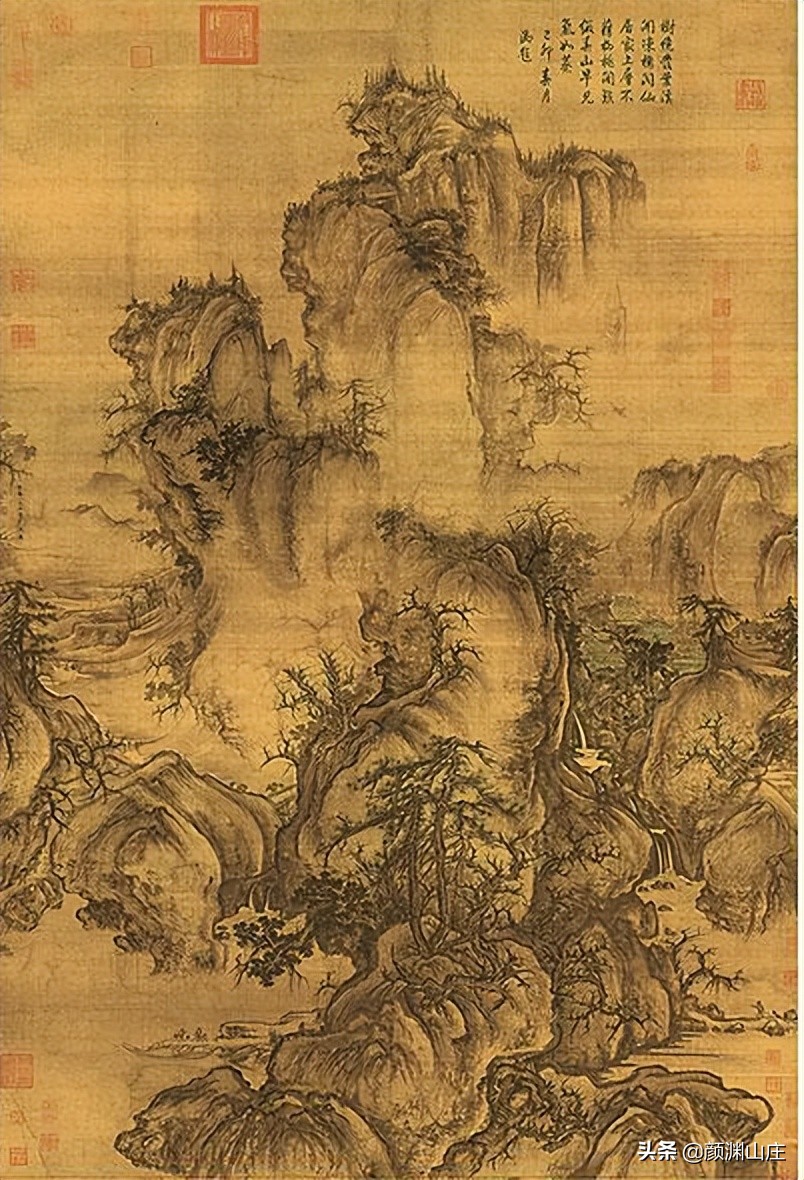山水诗九十八首·古风绝句绘云峰碧水，烟霞暮色入画来