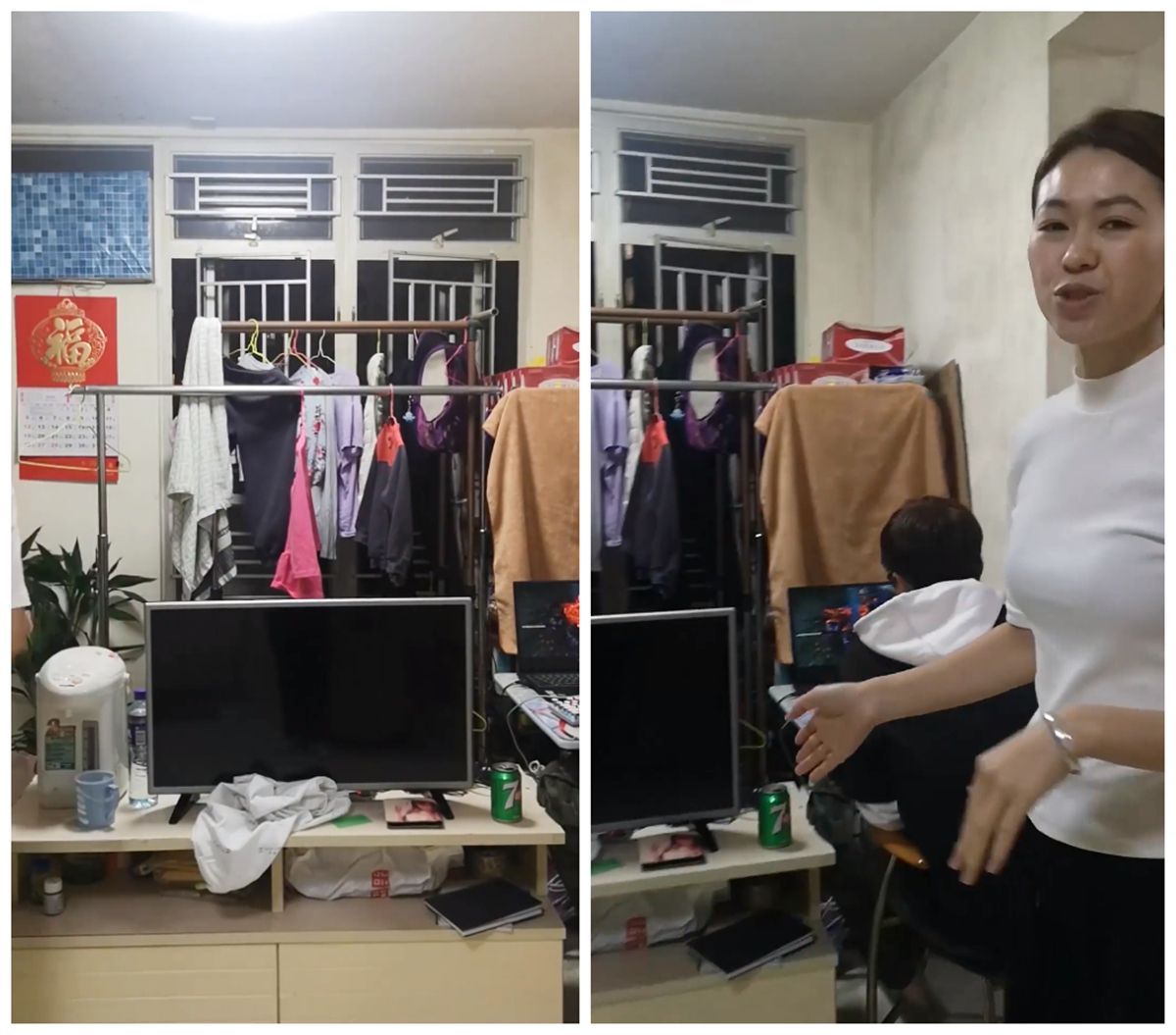 香港36㎡蜗居住一家五口，卧室全开放式，网友：没有隐私