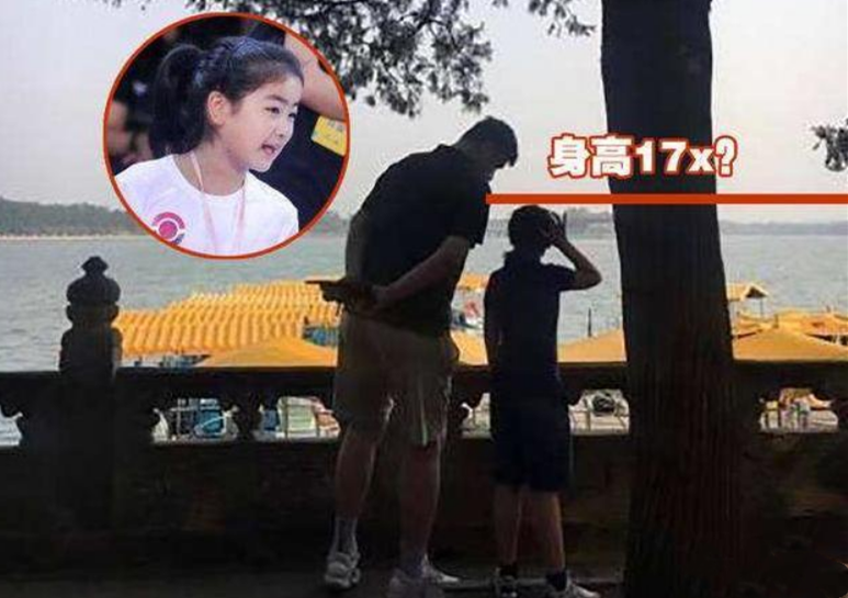 姚明女儿身高图片(小孩身高也“内卷”？姚明女儿11岁1米8，石头14岁就比郭涛高)