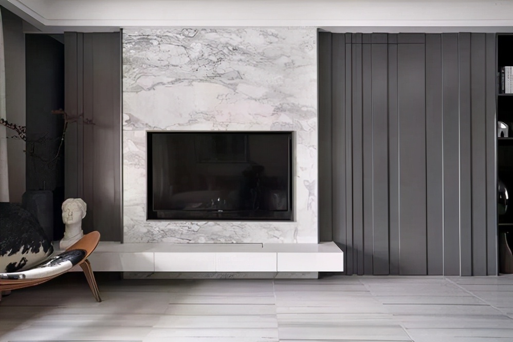 电视墙马赛克(大白墙如何装饰才有高级感?