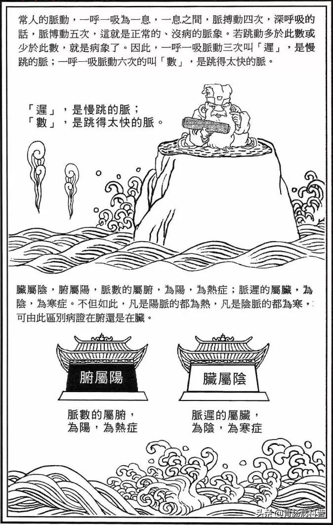 《漫画版八十一难经》第九难：怎么从脉象上判断脏腑疾病？