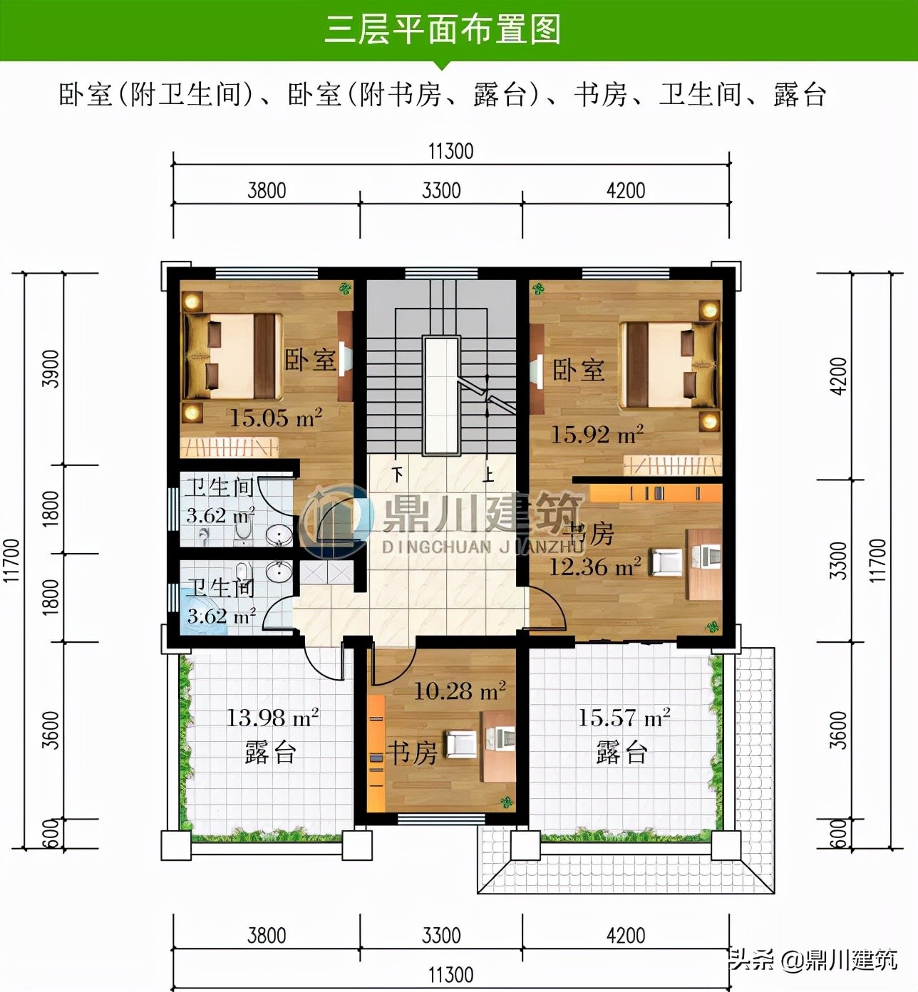 这10款别墅以布局取胜，户型方正风水好，大部分农村都能建