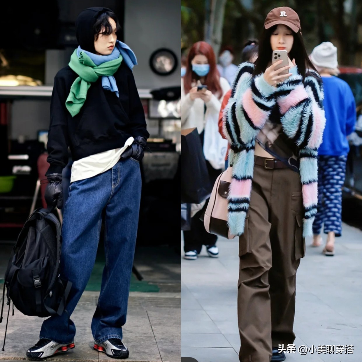 秋天的上海，街头小姐姐们的穿搭太好看，又舒服又时髦