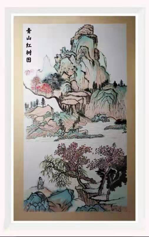 点绛唇·青山红梅图