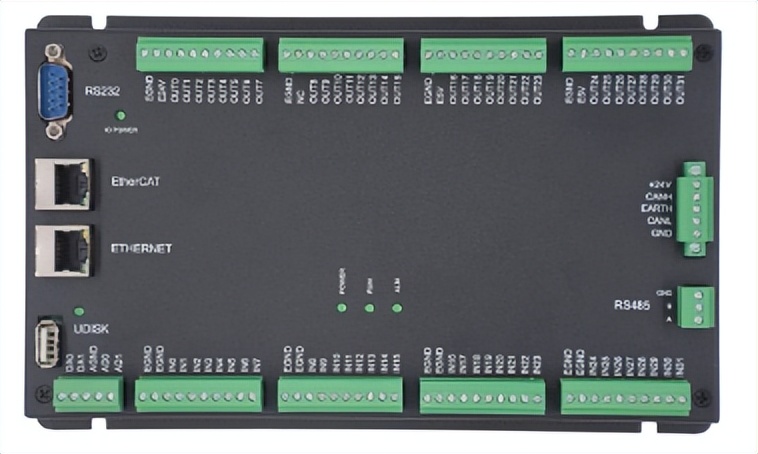 经济型EtherCAT运动控制器四ModbusRTU或ModbusTcp与触摸屏通讯