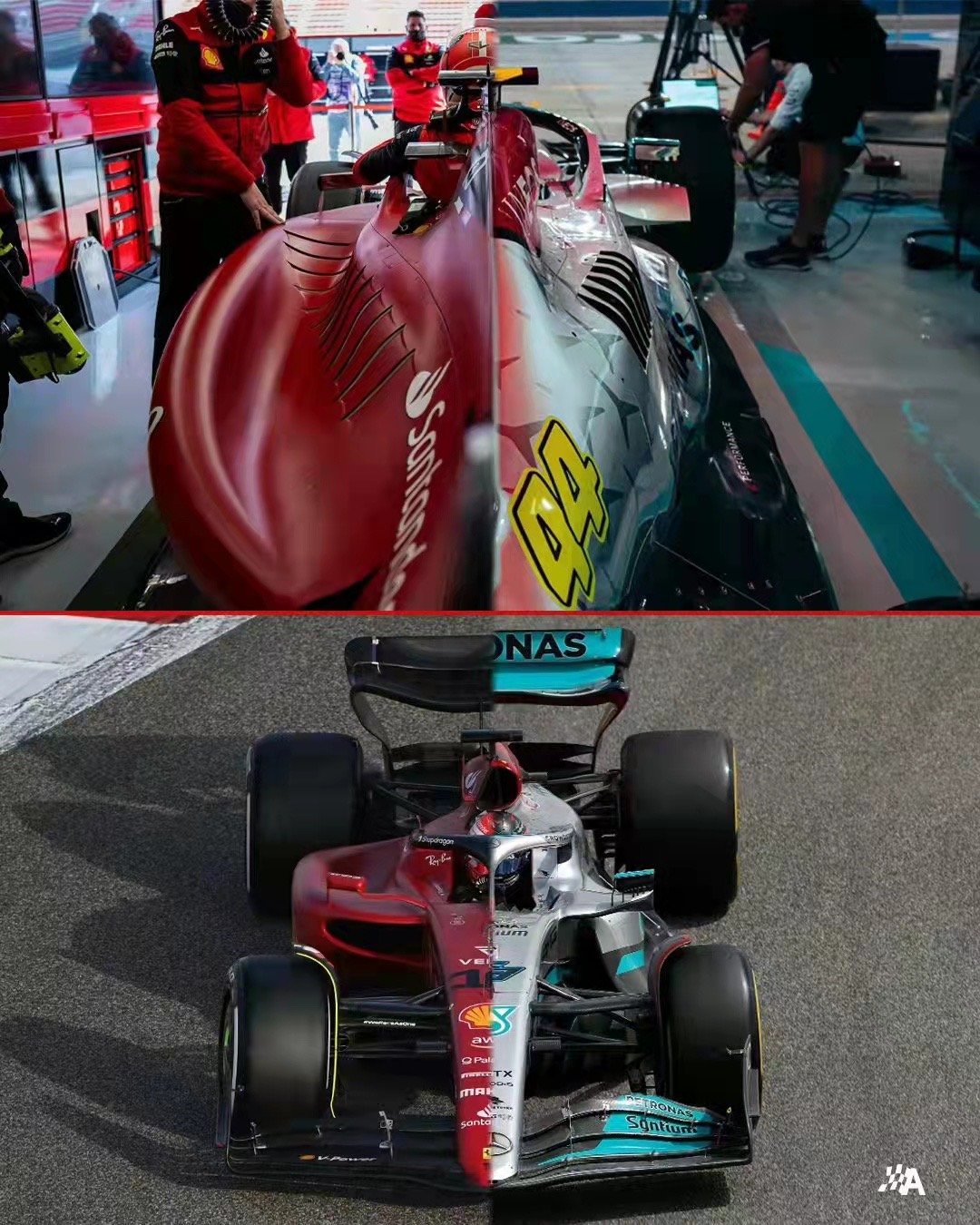 f1赛车图片(2022年F1，为了转播率拼了！赛车7大变化一次看完)