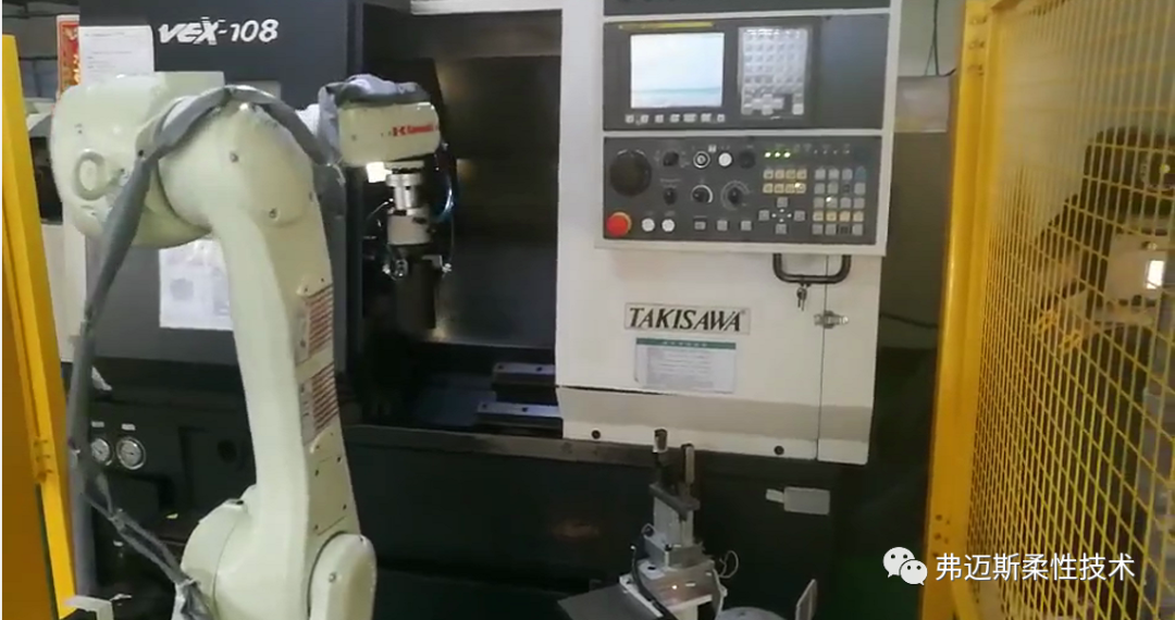 机器人机床联线