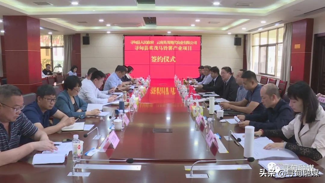 “当好排头兵”大讨论大竞赛∣寻甸县与云南英茂签订马铃薯产业项目合作协议