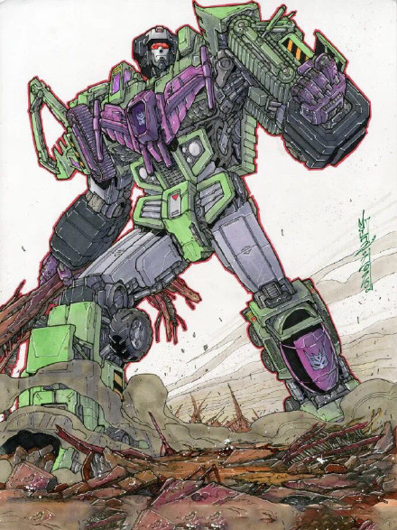 足球世界杯大力神杯简笔画(变形金刚idw插画合集,大力神颜值不输