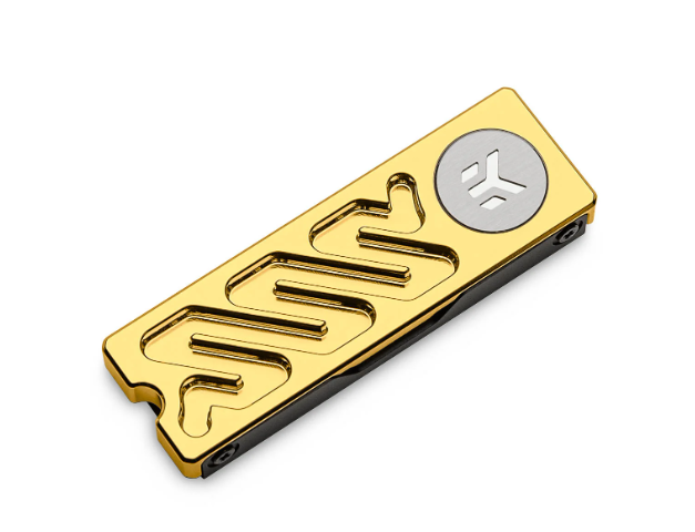 EKWB 推出镀金的 SSD 被动散热器，售价 36.9 美元