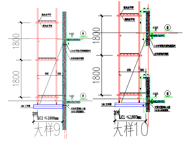 花篮拉杆式悬挑脚手架搭设要求