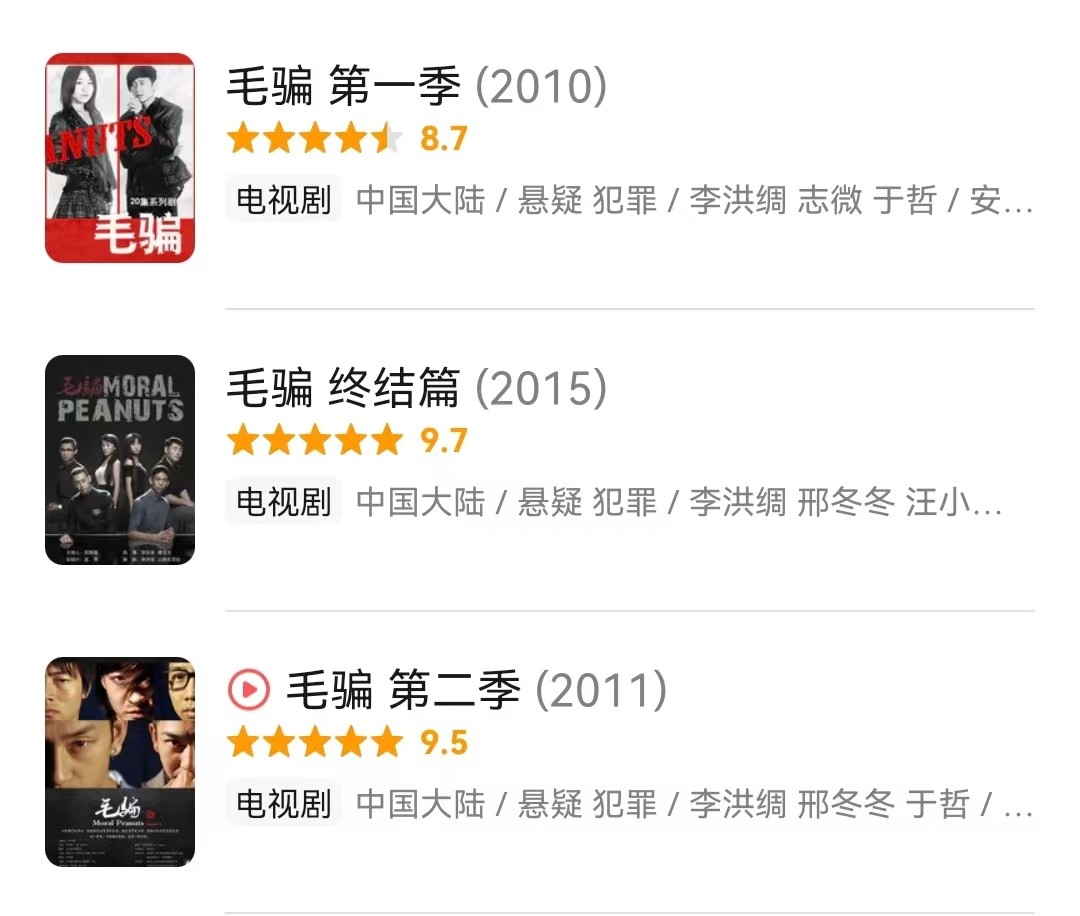 接下来还有哪些挑战在等着他（近10年的10部悬疑剧，《无证之罪》垫底，《沉默的真相》排第二）