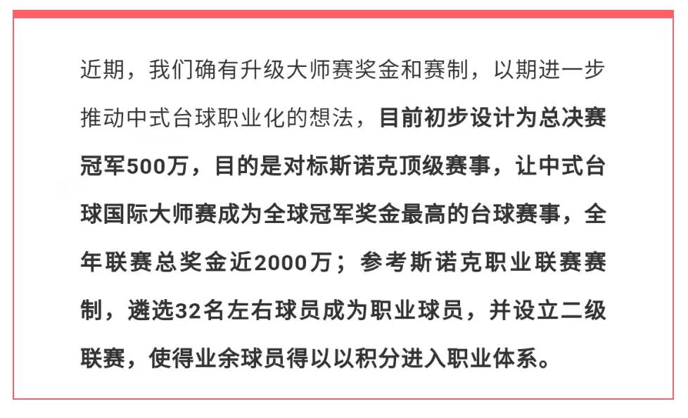 2021年斯诺克世界杯奖金(冠军奖金500万？丁俊晖、火箭可能都动心)