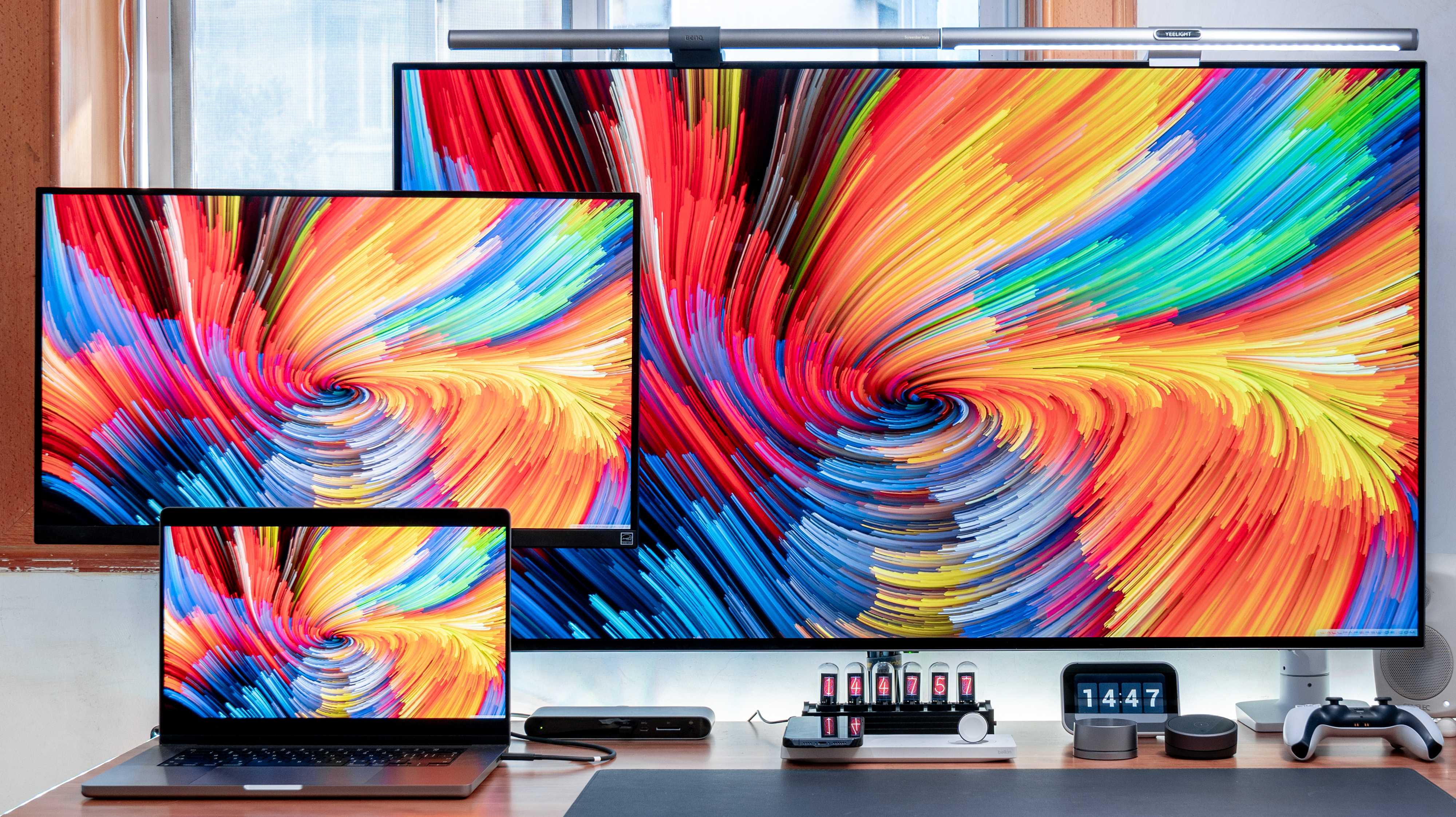 比电视还爽的 48 吋 oled 桌面电竞巨屏,ktc g48p5 显示器测评详解