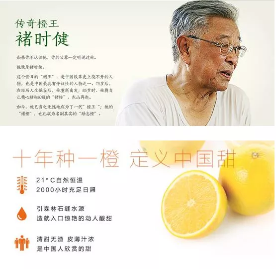 如何讲好一个品牌故事,最为经典的当属"褚橙.
