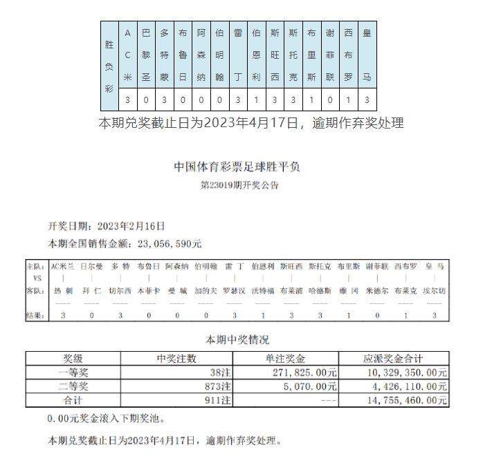 曼城完勝阿森納數據（阿森納1-3不敵曼城 足彩頭獎開出38注27.1萬）
