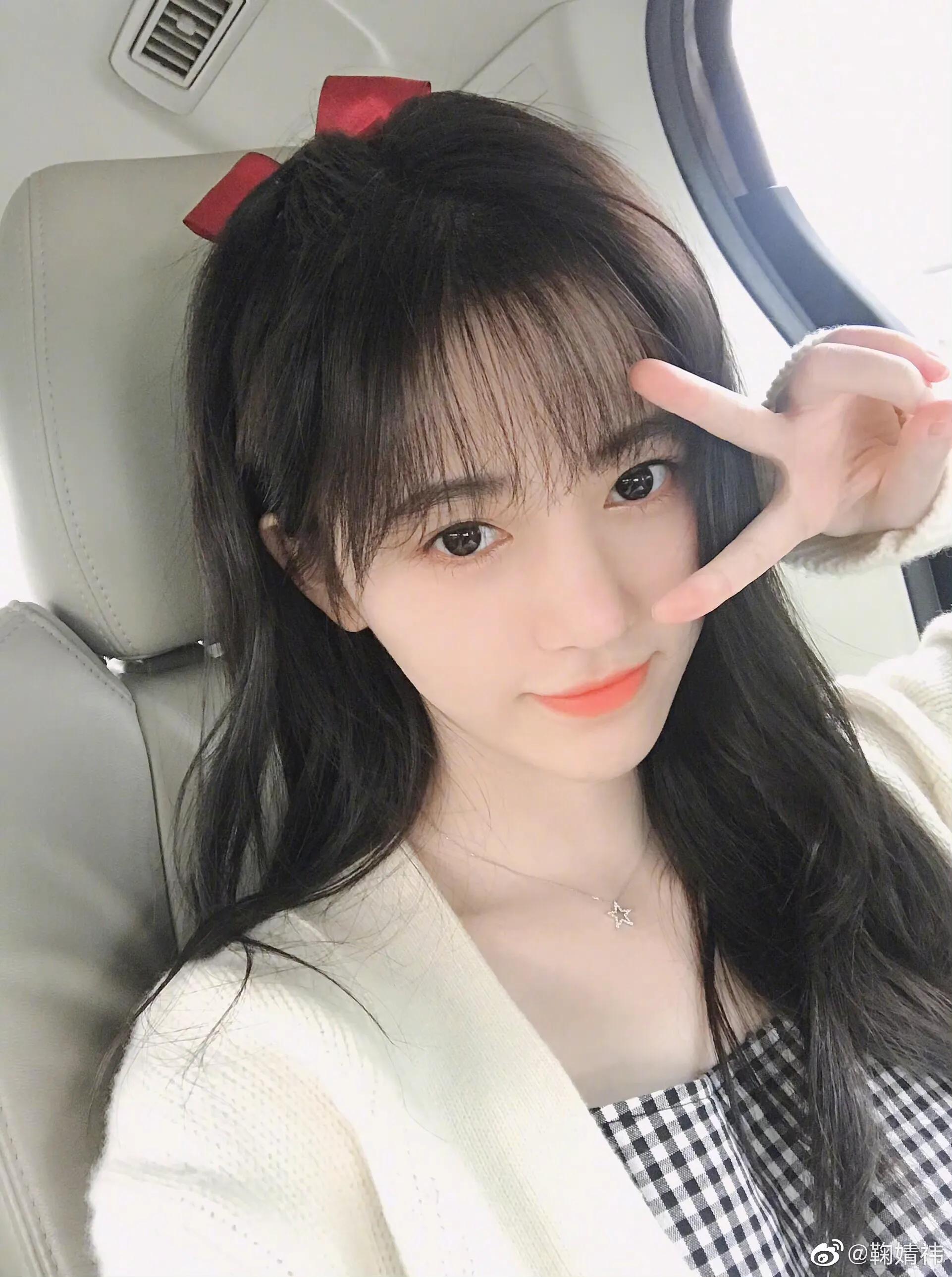鞠婧祎自拍照头像大户