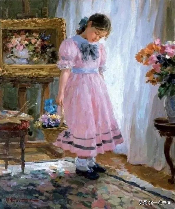 俄罗斯 克罗托夫油画中的女郎，真是风情万种