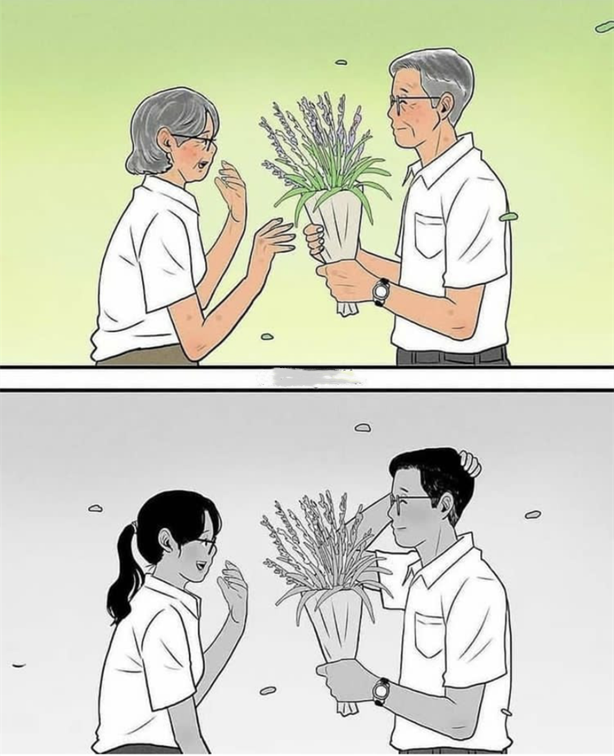 爱情动漫图片(二次元当中白头偕老的爱情) - 赤虎壹号