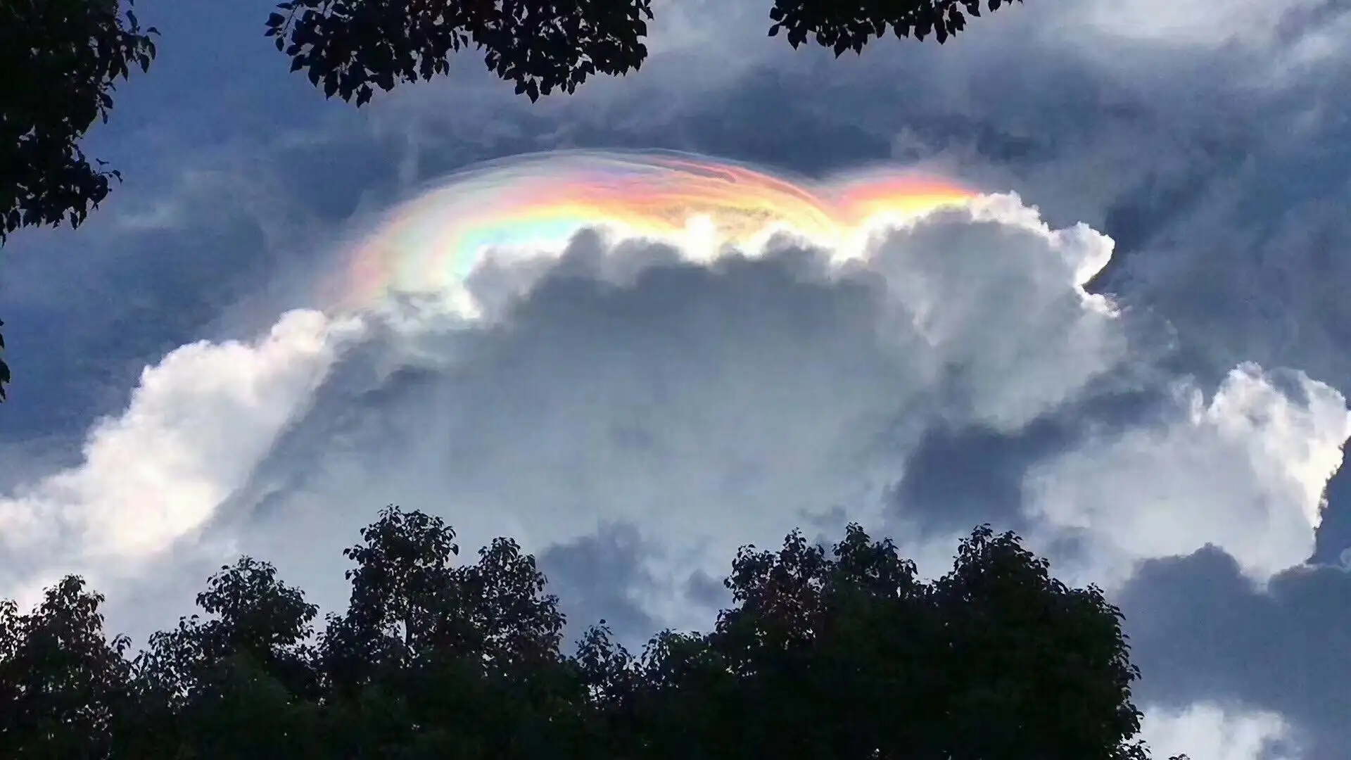 罕见"七彩祥云"现身浙江,形成条件极其苛刻,是好运的预兆吗?