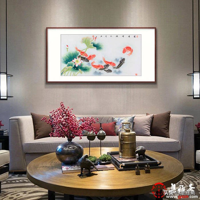 客厅装饰画挂什么好？吉祥花鸟画，让你的家居生活充满诗意