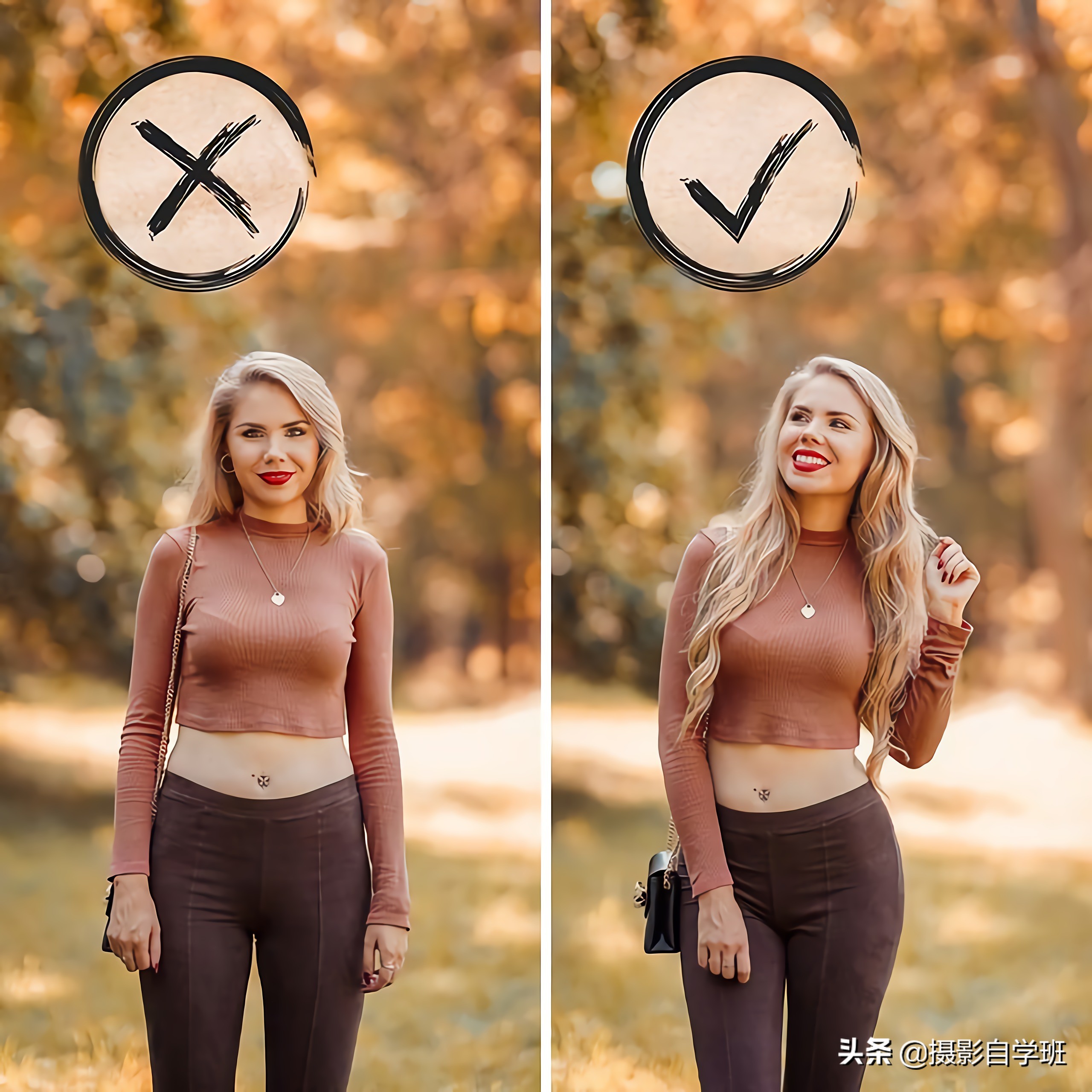 摄影摆姿不好看，没有好表情怎么办？这22组照片教会你