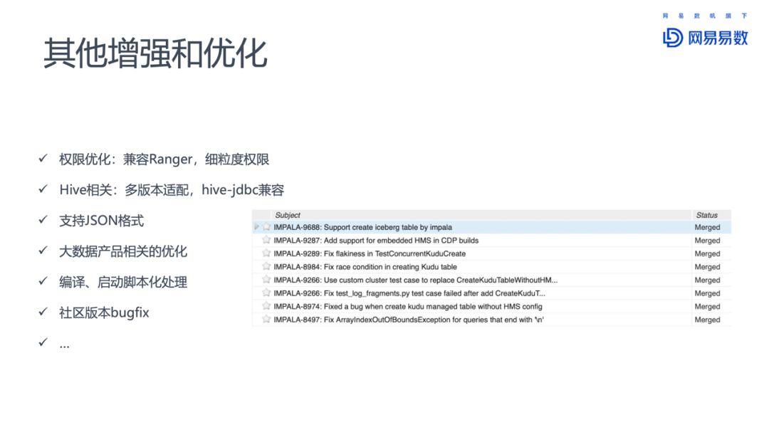 Impala在网易大数据的优化和实践