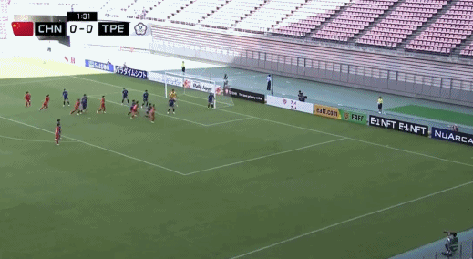 中國女足VS臺北女足（半場-中國女足2-0中國臺北女足 王珊珊助張琳艷建功 姚偉造對手烏龍）