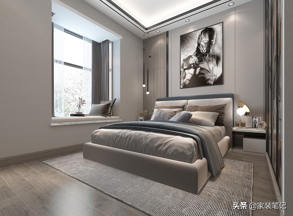 香港38岁中年夫妇的新家，110㎡的豪宅装修中式风，简洁又有格调