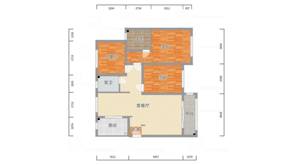 中新国际城131平方米现代轻奢案例分享