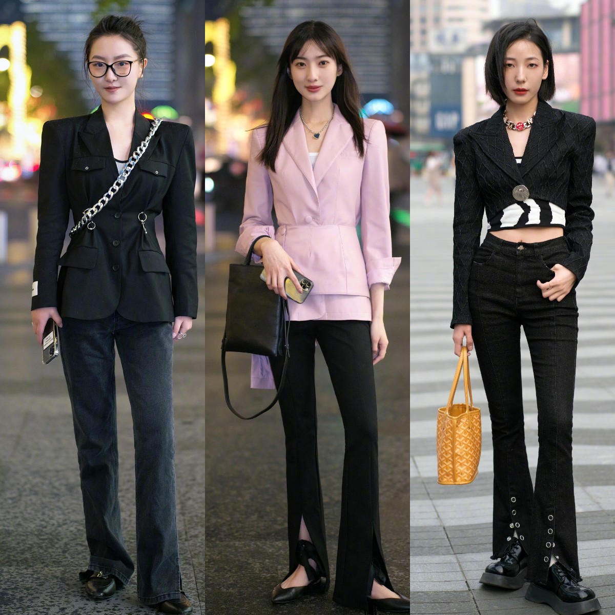 春天,穿喇叭裤时该如何搭配上衣?