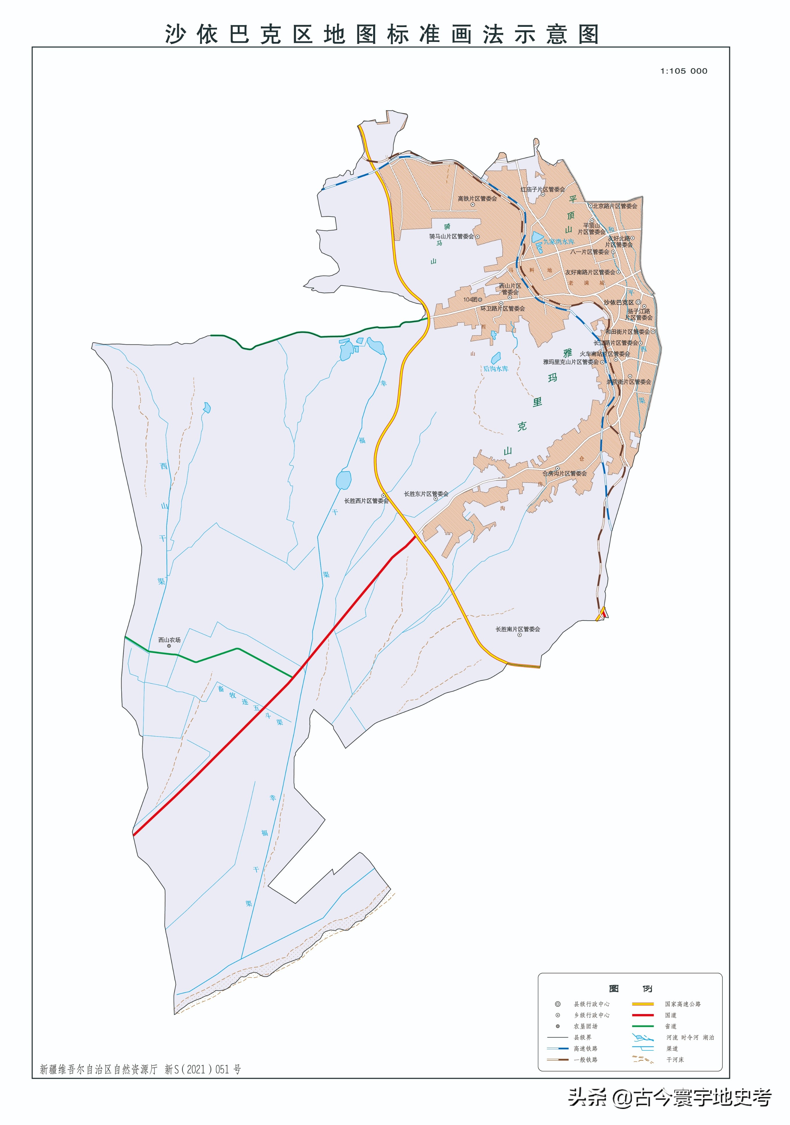 新疆维吾尔自治区各地市州、县地图