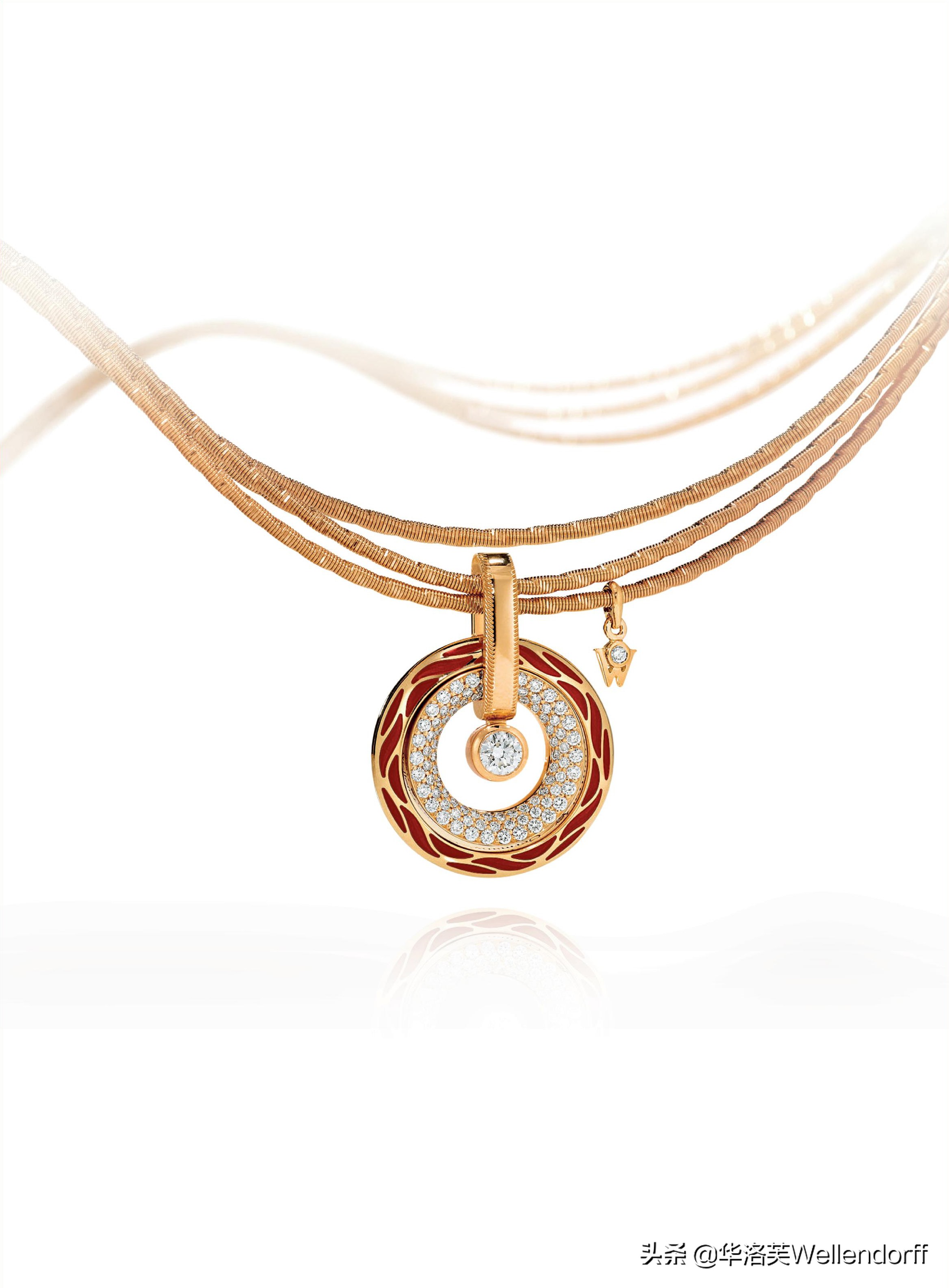 珍贵的华洛芙wellendorff:钻石w标志