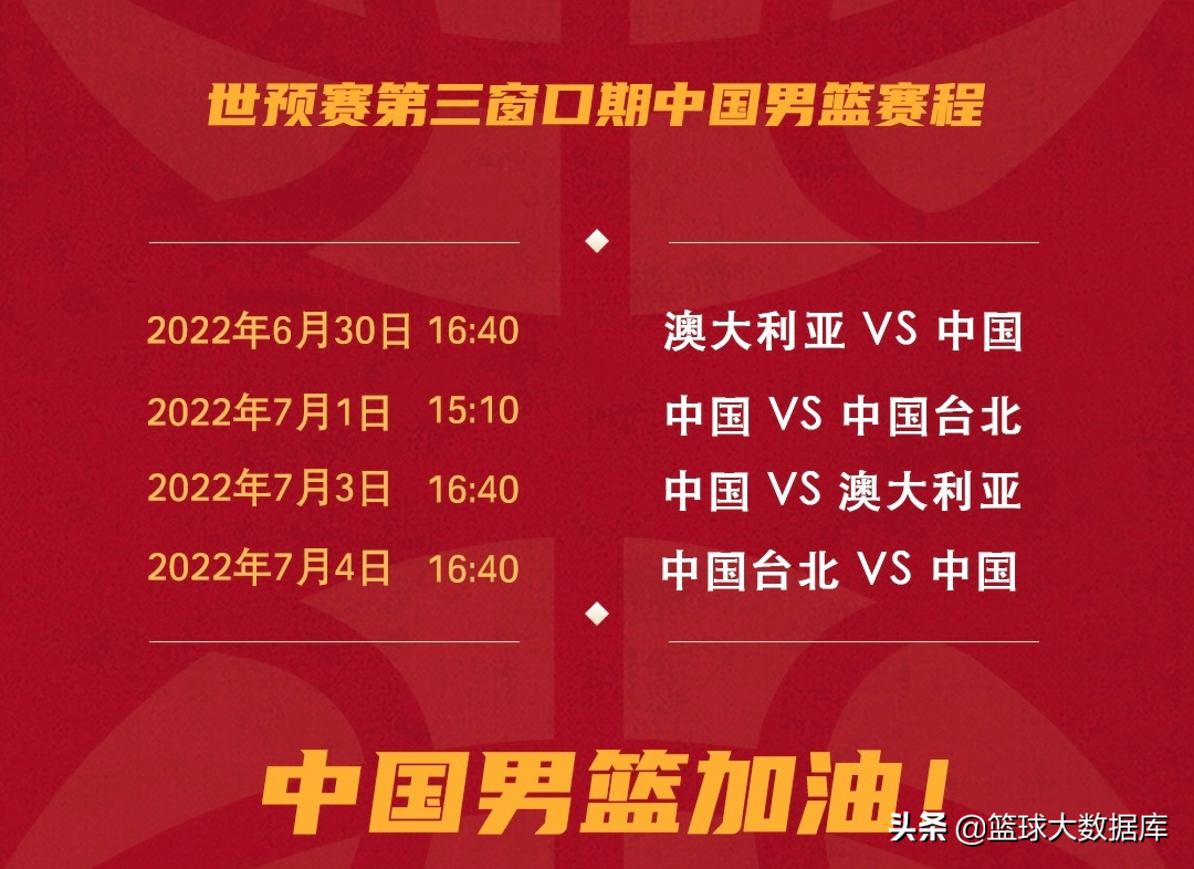 男篮世预赛直播（CCTV5直播中国男篮世预赛！五天四战，杜锋要以小组第二晋级）