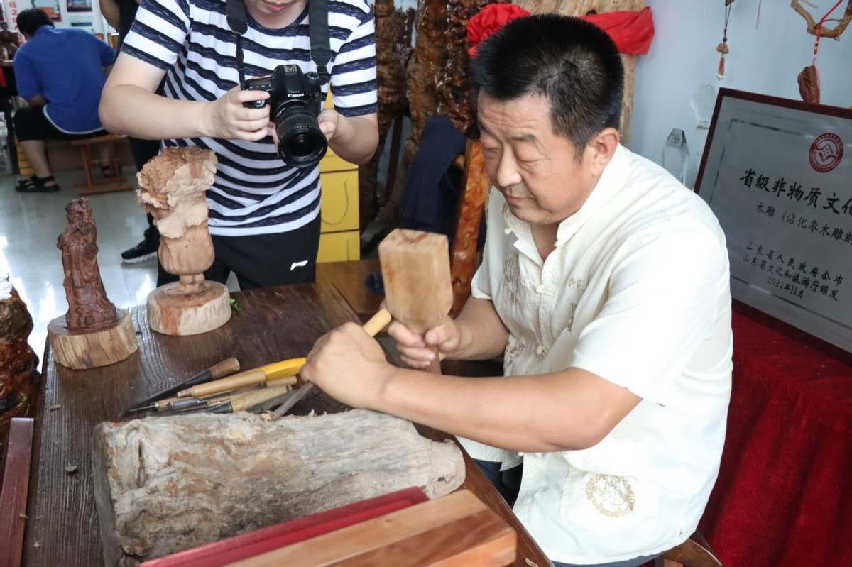 百年非遗看滨州｜沾化枣木雕刻：巧手打造 赋予倒下的枣树新生命