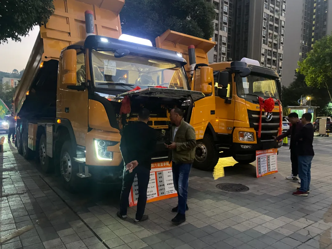 大运重卡N8V轻量化渣土车广州地区新品上市会隆重举办