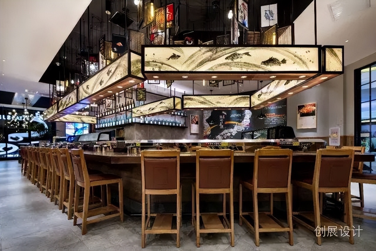 网红日式料理寿司店设计案例，东莞板井寿司，by创展空间设计