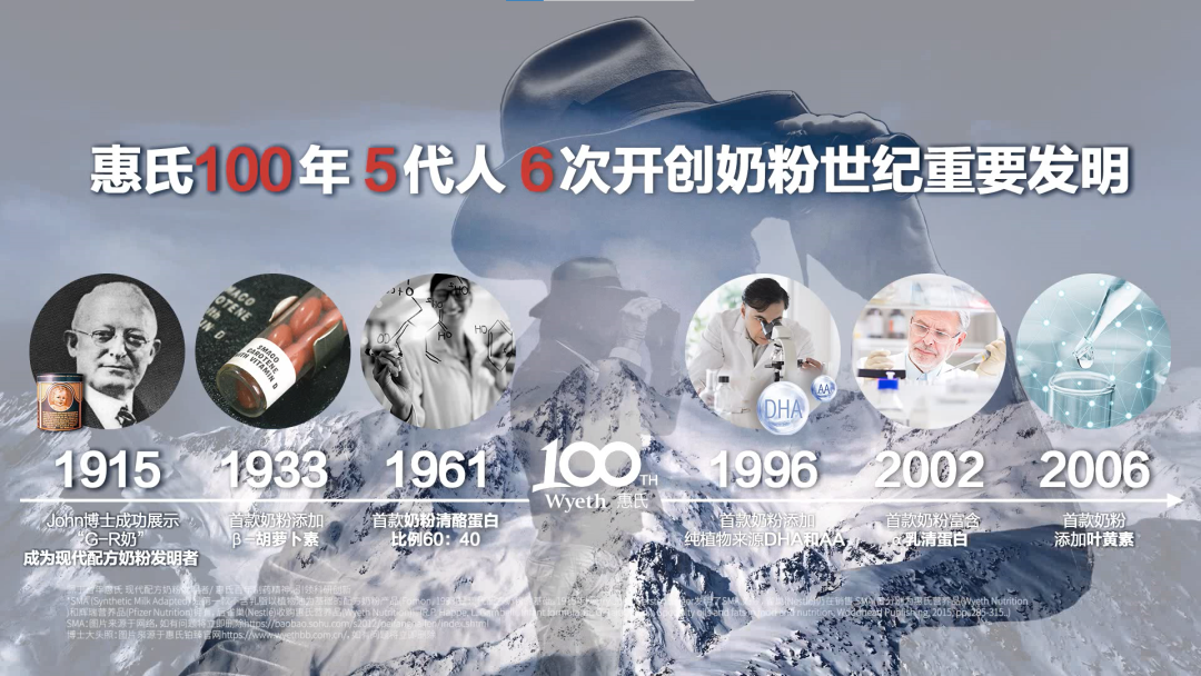 如果要选一个现代婴配粉的代言人,那惠氏一定是不二选择.