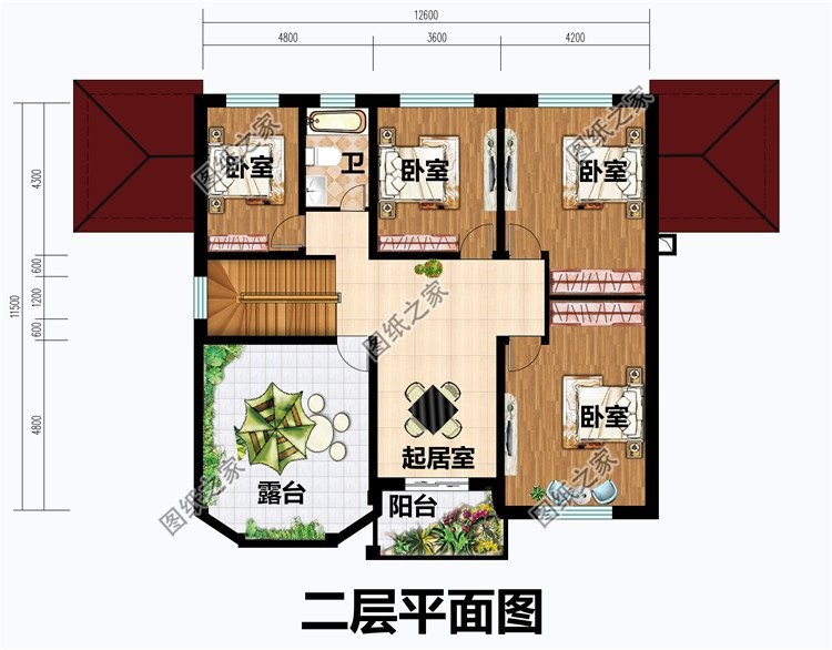 带文化石的农村别墅设计，色彩多样外观给你营造出炫彩的舒适生活