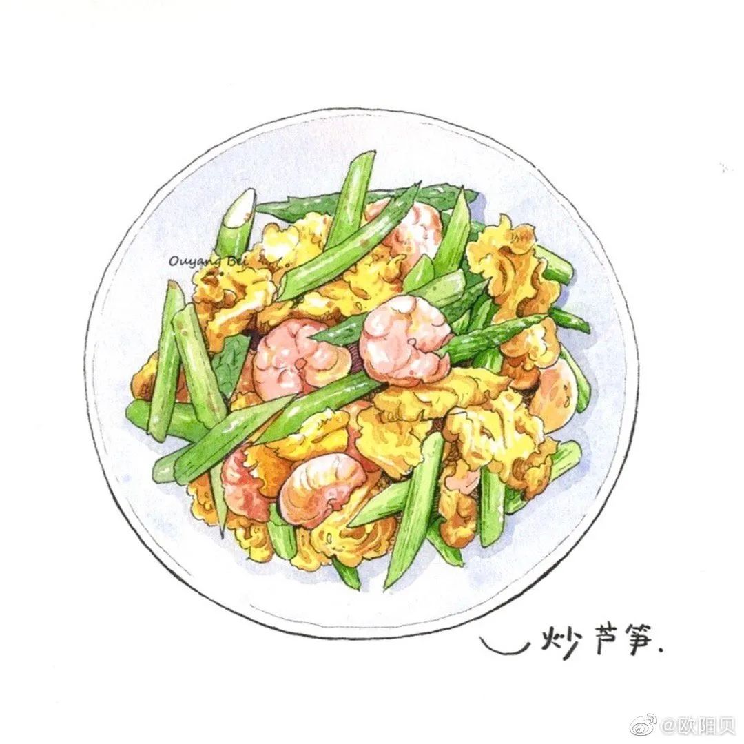 95后美女教你画钢笔淡彩，张张都是精品，构图和配色超棒