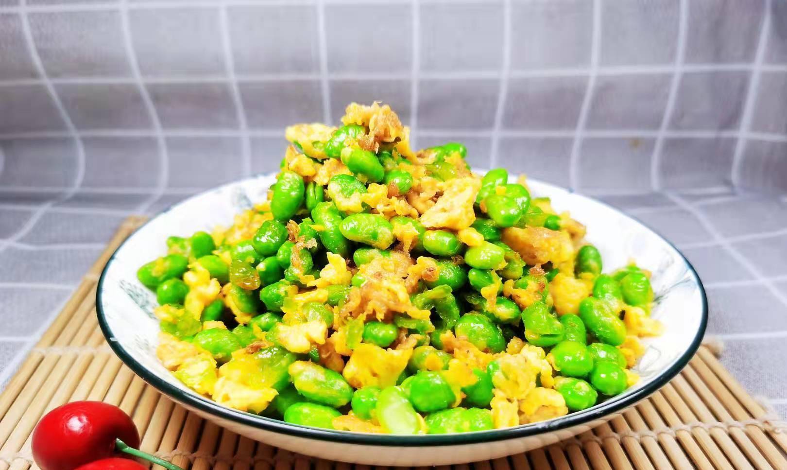 图片[2]-【毛豆炒鸡蛋】做法步骤图 美味下饭 孩子都抢着吃-起舞食谱网