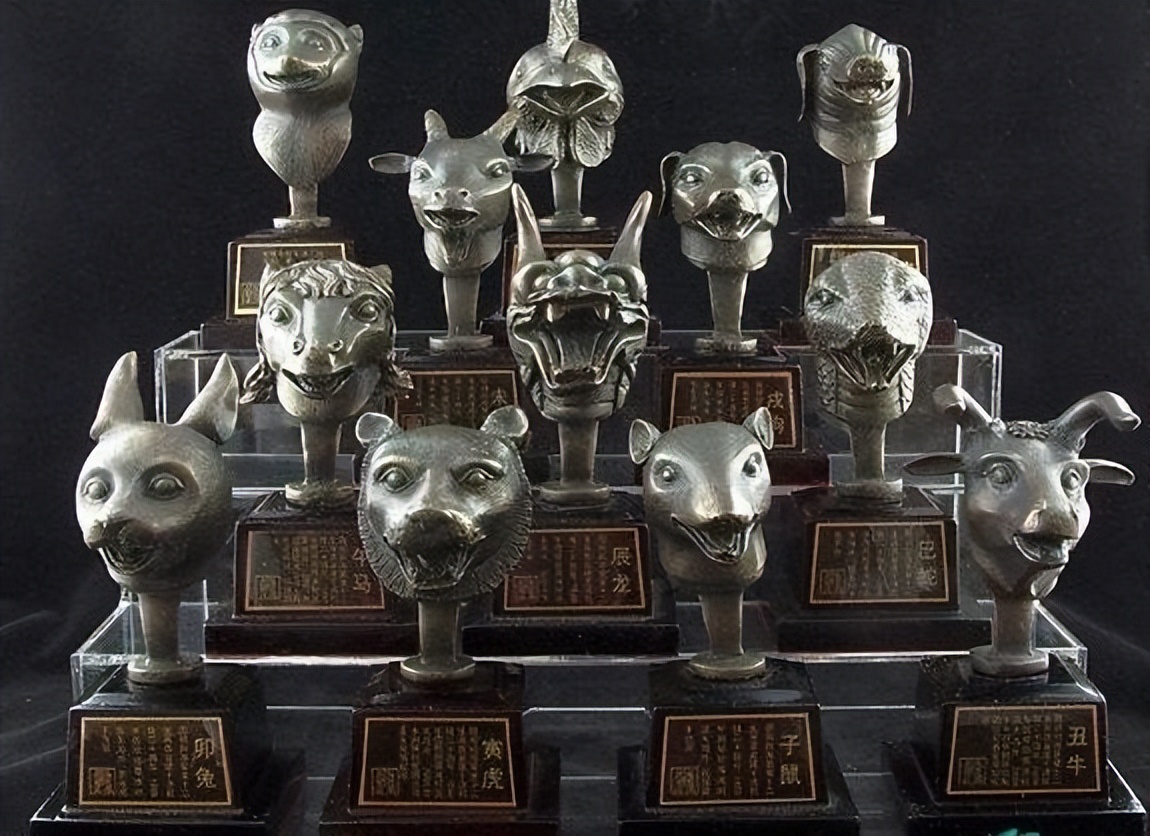 圆明园十二生肖兽首铜像 圆明园文物十二生肖-皮皮百科