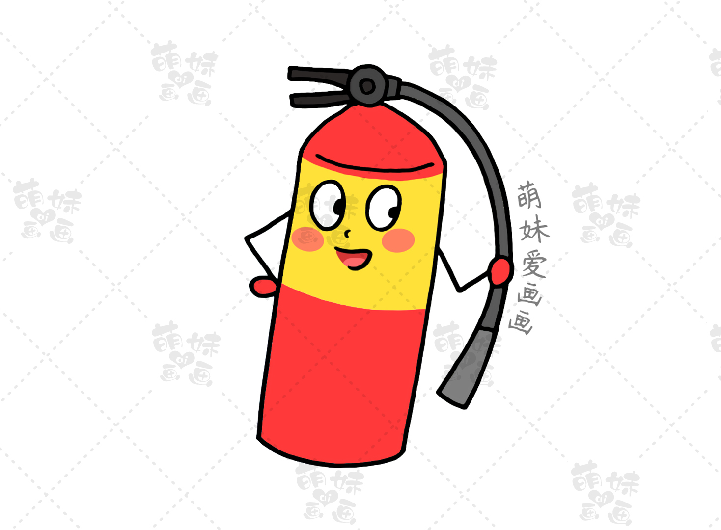 第二款简笔画:灭火器第一款简笔画:消防员我们用消防栓和水的造型作为