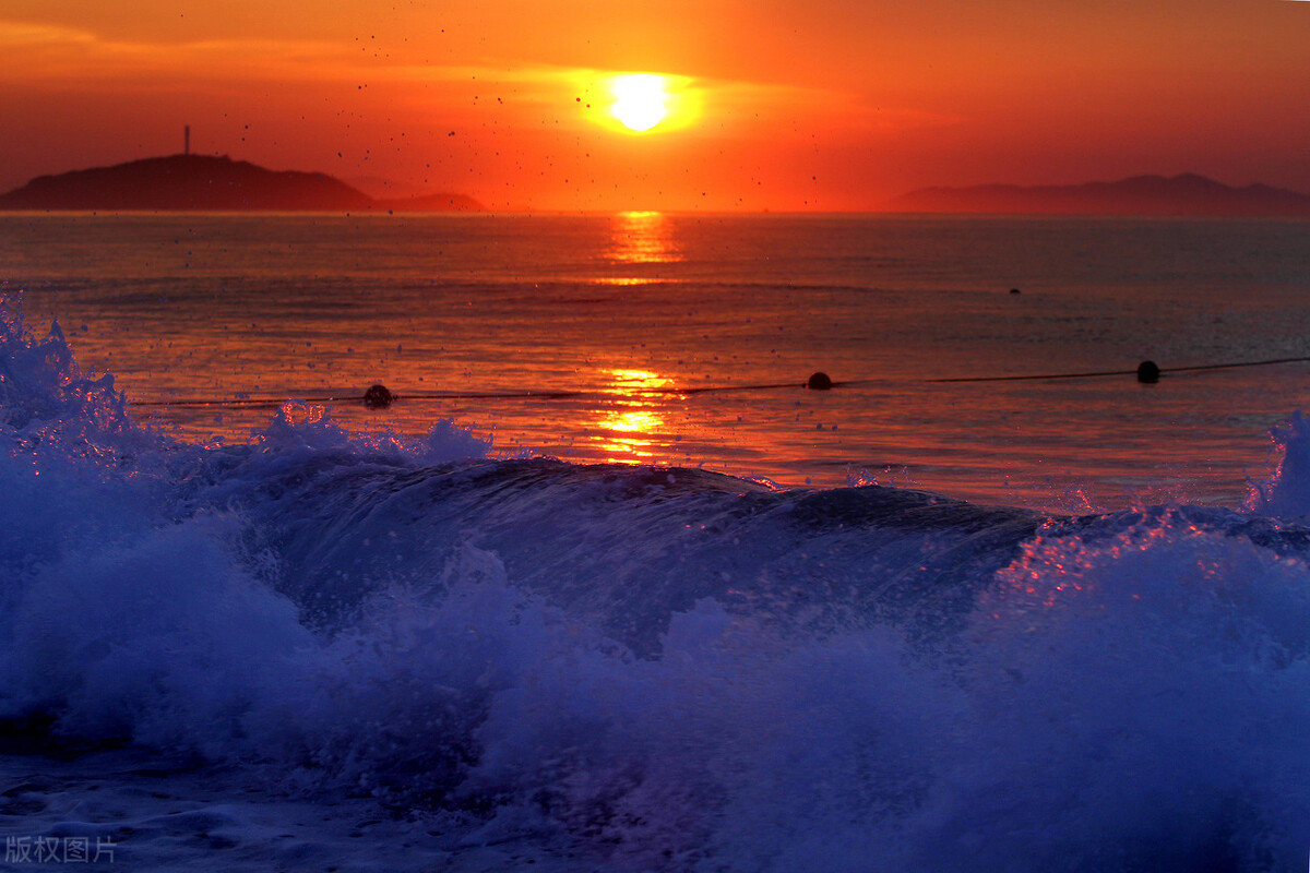 漂亮的大海高清图片大全.海边唯美风景.蓝天大海风光,美丽治愈