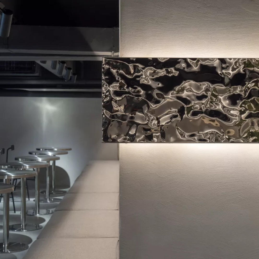 橙果智库|可以让空间荡漾的水波纹板