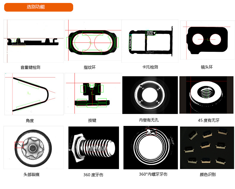 精密五金件外观缺陷六面在线视觉检测